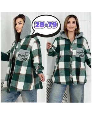 Женская рубашка ткань драп в размер