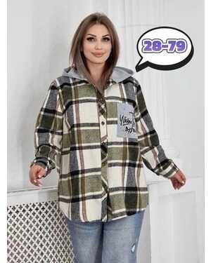 Женская рубашка ткань драп в размер