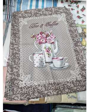 Льняное полотенце В упаковке 10шт БЕЗ ВЫБОРА РИСУНКА