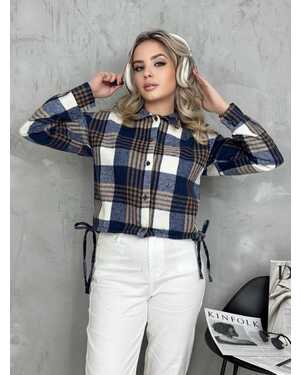 Женская рубашка ткань драп